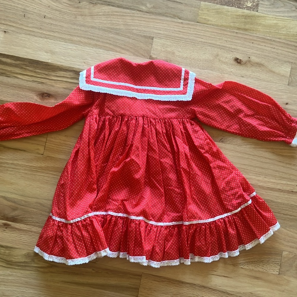 Vintage Handmade Red White Dress 18-24
Sailor prairie little house Valentine - Picture 6 of 6